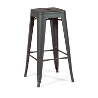 Bistro sgabello industriale Matt 76CM bianco - Sgabelli e sedie industriali