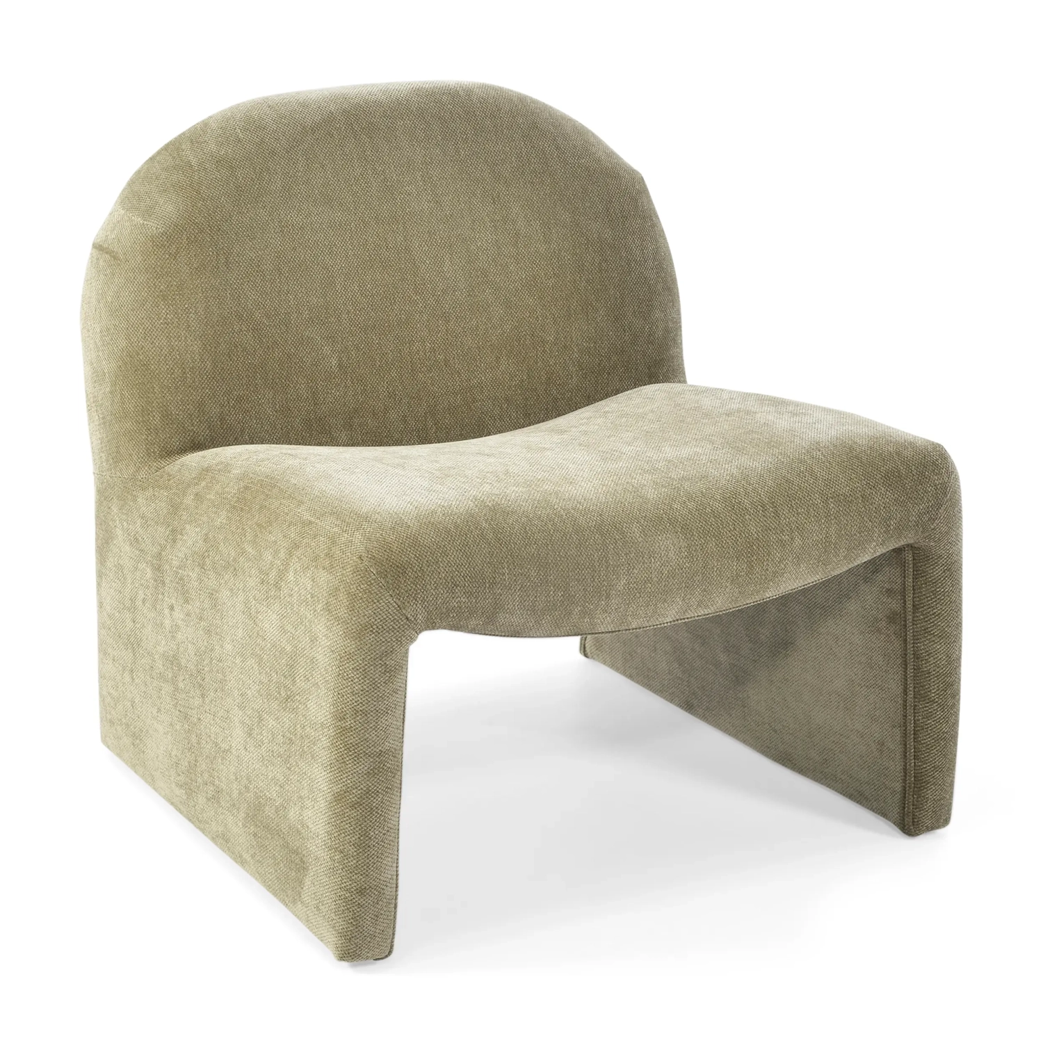 Sillón de diseño tapizado Basel, estilo minimalista y cómodo