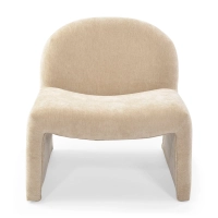 Gestoffeerde design fauteuil Basel, minimalistische en comfortabele stijl