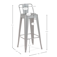 Taburet Bistro LB Wood Antique