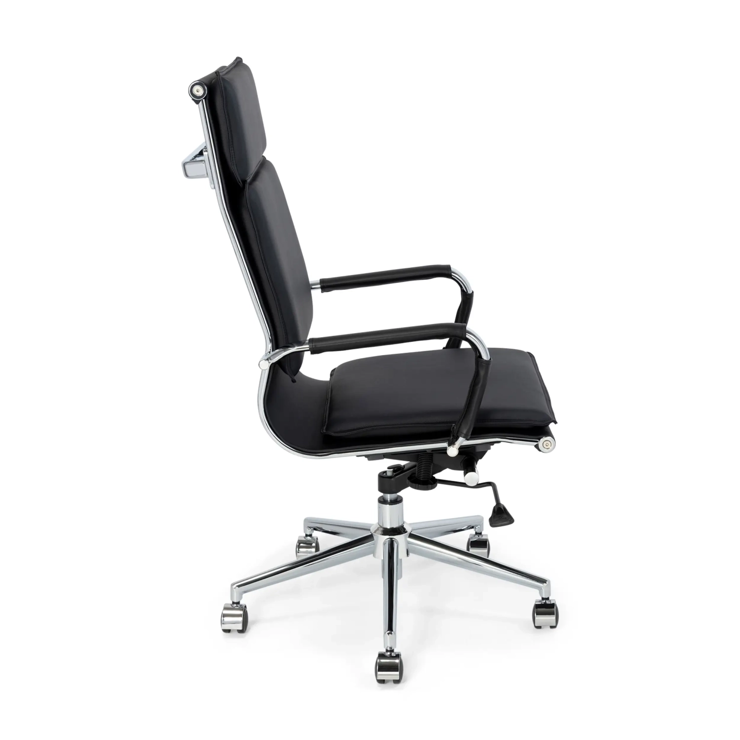 Sedia da ufficio Studio con schienale alto | Sedia da scrivania ergonomica in ecopelle