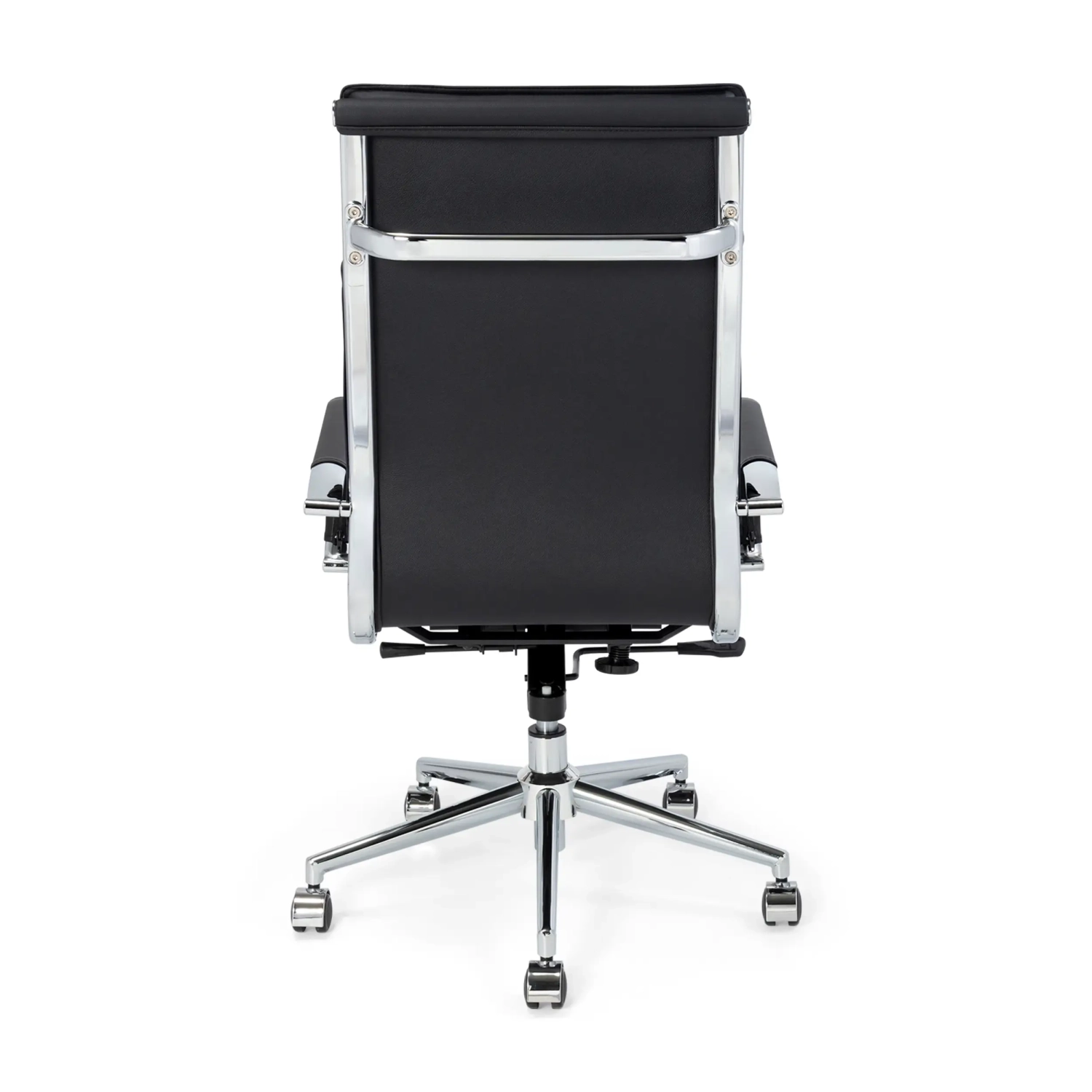 Studio-bureaustoel met hoge rugleuning | Ergonomische bureaustoel van kunstleer