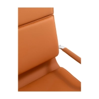 Studio-Bürostuhl mit hoher Rückenlehne | Ergonomischer Schreibtischstuhl aus Kunstleder