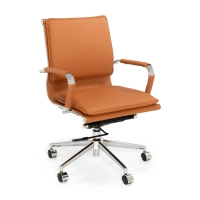 Studio-Bürostuhl mit niedriger Rückenlehne | Ergonomisches, modernes Design