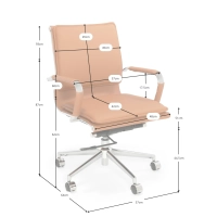 Sedia da ufficio Studio con schienale basso | Design ergonomico e moderno