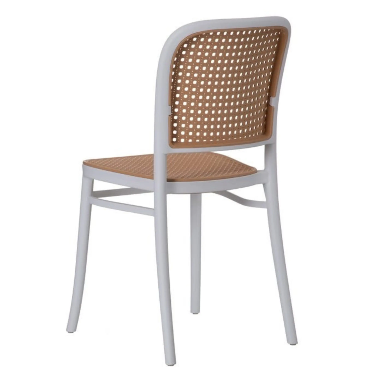 Silla Moulin Vintage de ratán sintético | Silla apilable para interior y exterior