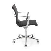 Leren bureaustoel met lage rugleuning Task Executive | Bureaustoel uit het topsegment
