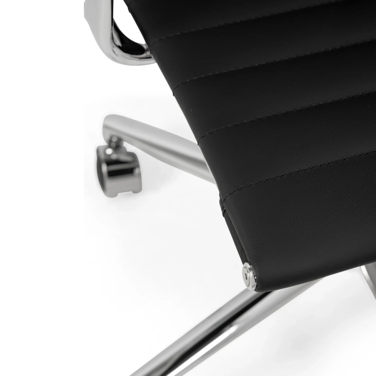 Sedia da ufficio in pelle con schienale basso Task Executive | Sedia da ufficio di alta gamma