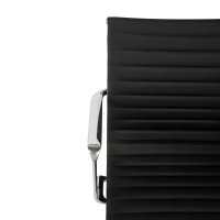 Silla de oficina de cuero con respaldo bajo Task Executive | Silla de oficina de gama alta