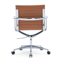 Leren bureaustoel met lage rugleuning Task Executive | Bureaustoel uit het topsegment