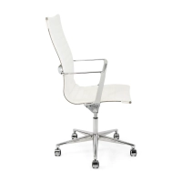 Silla de oficina Task Executive de cuero con respaldo alto | Silla de oficina