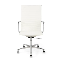 Task Executive -toimistotuoli, korkea selkänoja, nahkaverhoilu | Huippulaatuinen ergonominen toimistotuoli
