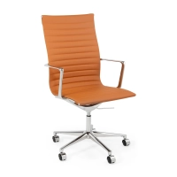 Task Executive Bürostuhl mit hoher Rückenlehne aus Leder | Hochwertiger ergonomischer Bürostuhl
