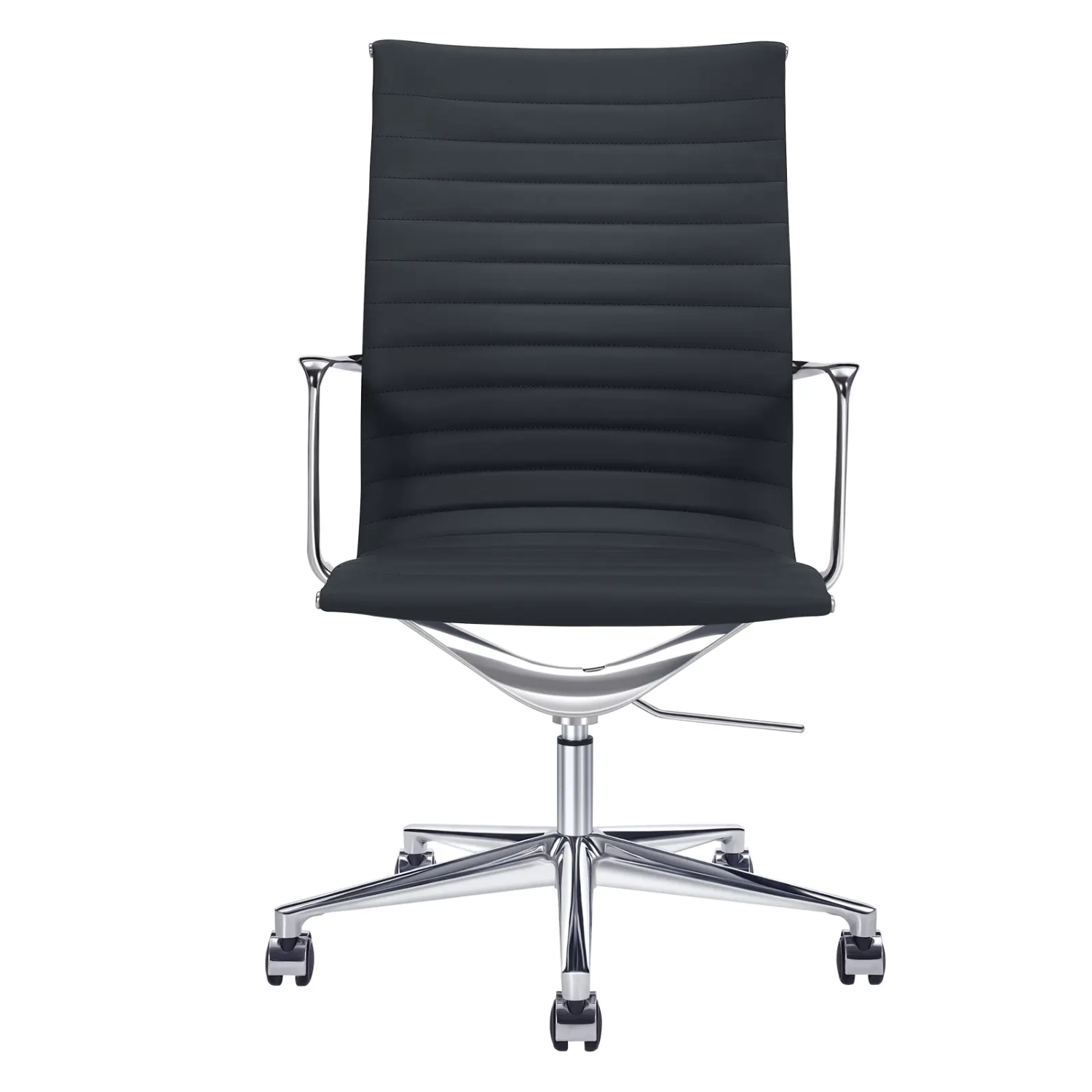 Silla de oficina Task Executive de cuero con respaldo alto | Silla de oficina