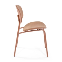 Ergonomisk, stapelbar matstol Carlotta | Modern klädd stol