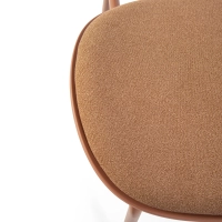 Silla de comedor ergonómica apilable Carlotta | Silla tapizada moderna