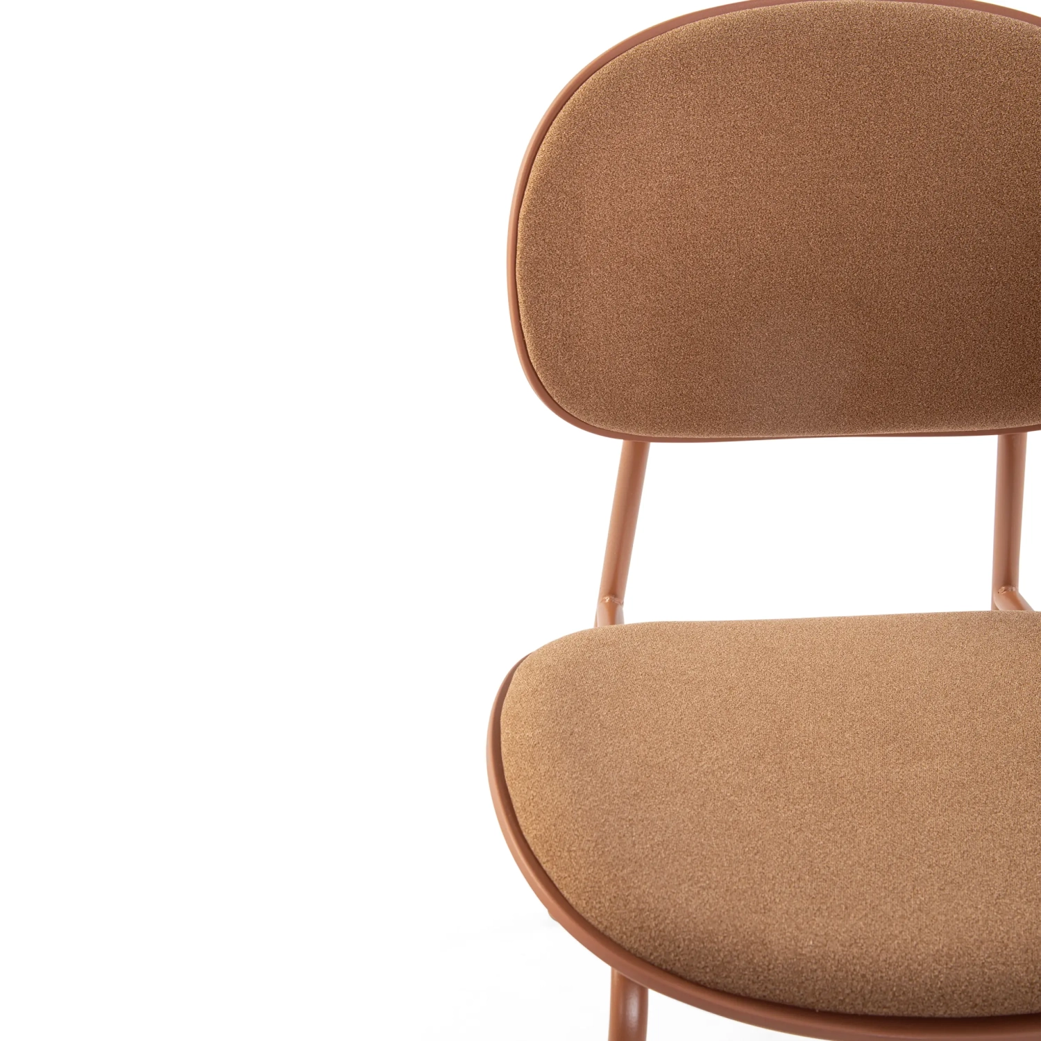 Sedia da pranzo ergonomica impilabile Carlotta | Sedia imbottita moderna