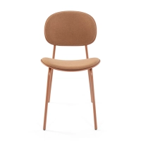 Chaise de salle à manger ergonomique et empilable Carlotta | Chaise rembourrée moderne