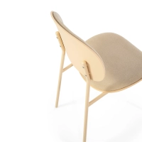 Sedia da pranzo ergonomica impilabile Carlotta | Sedia imbottita moderna