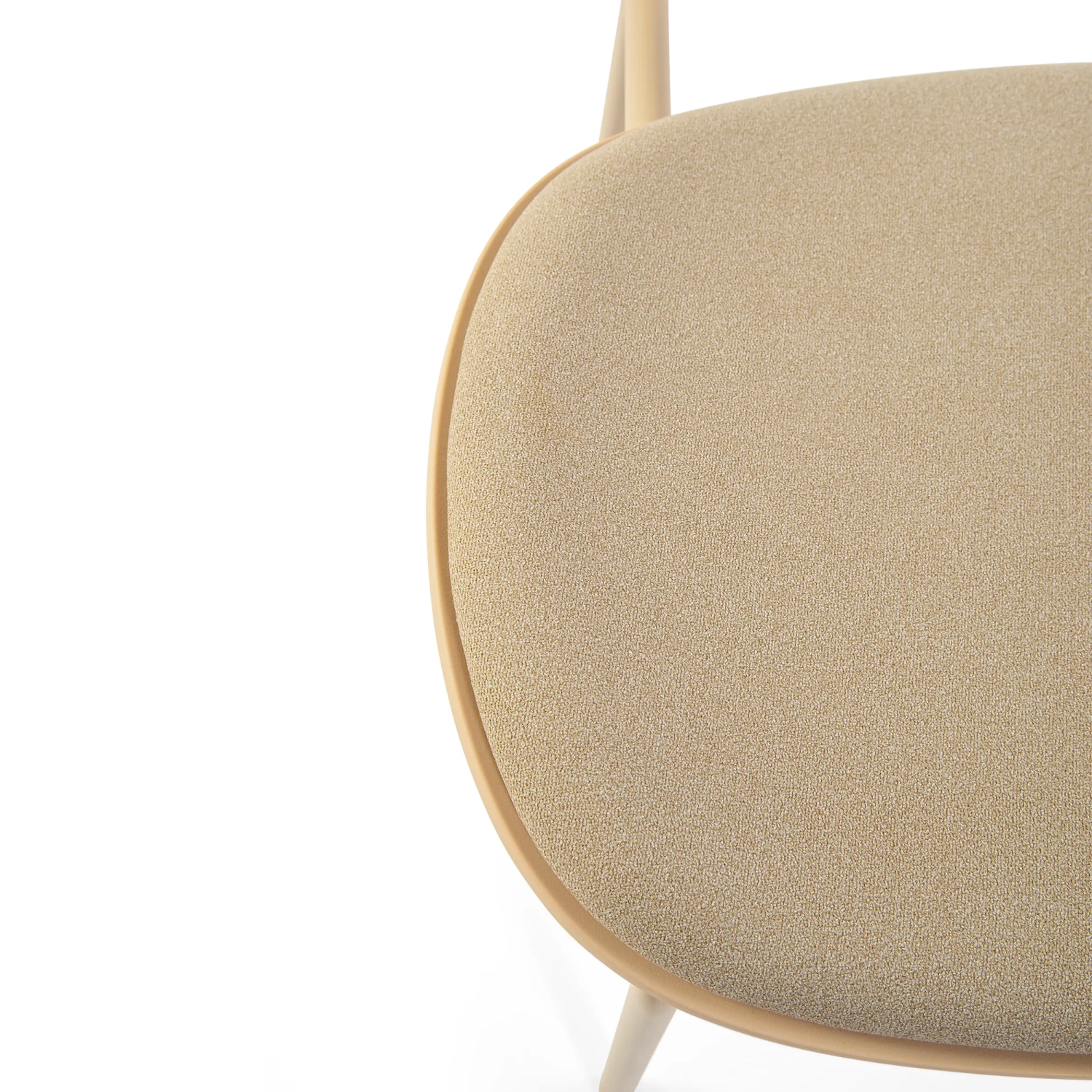 Ergonomischer, stapelbarer Esszimmerstuhl Carlotta | Moderner Polsterstuhl