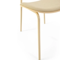 Cadeira de jantar ergonómica empilhável Carlotta | Cadeira estofada moderna