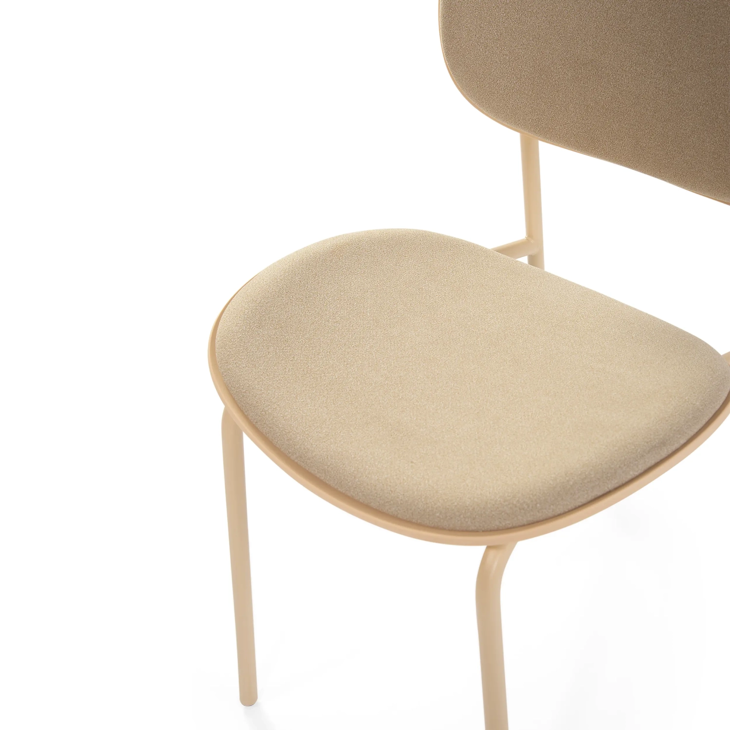 Sedia da pranzo ergonomica impilabile Carlotta | Sedia imbottita moderna
