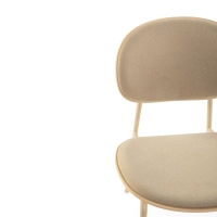 Sedia da pranzo ergonomica impilabile Carlotta | Sedia imbottita moderna