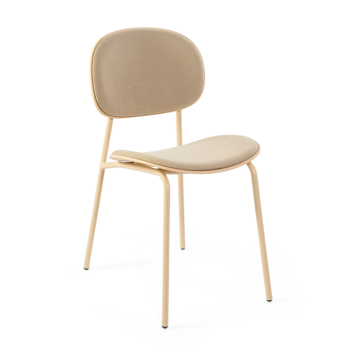 Ergonomische, stapelbare eetkamerstoel Carlotta | Moderne gestoffeerde stoel