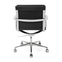 Task Silla de escritorio de alta gama | Silla de oficina de cuero italiano con ruedas