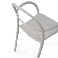 Fauteuil d'extérieur design empilable Master | Fauteuil en polypropylène