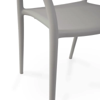 Fauteuil d'extérieur design empilable Master | Fauteuil en polypropylène