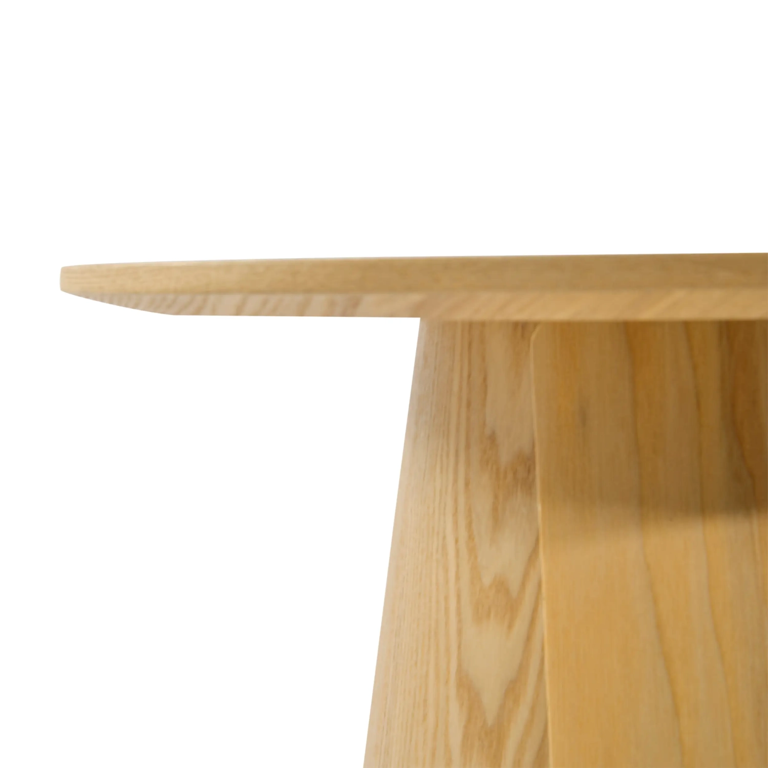 Pluto Scandinavian Ash Wood Side Table (50 cm)