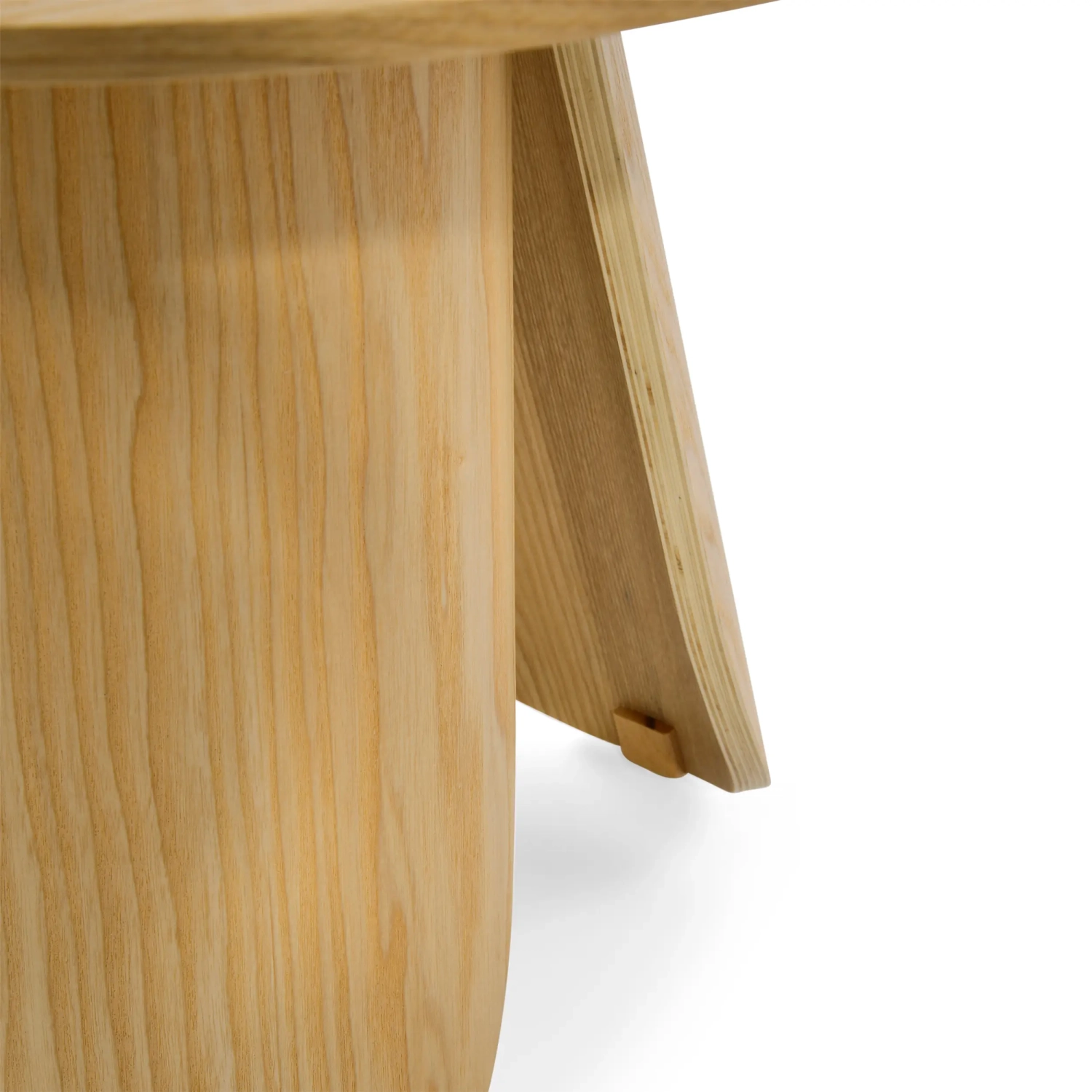 Pluto Scandinavian Ash Wood Coffee Side Table