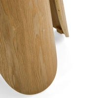 Scandinavische ronde eettafel van essenhout