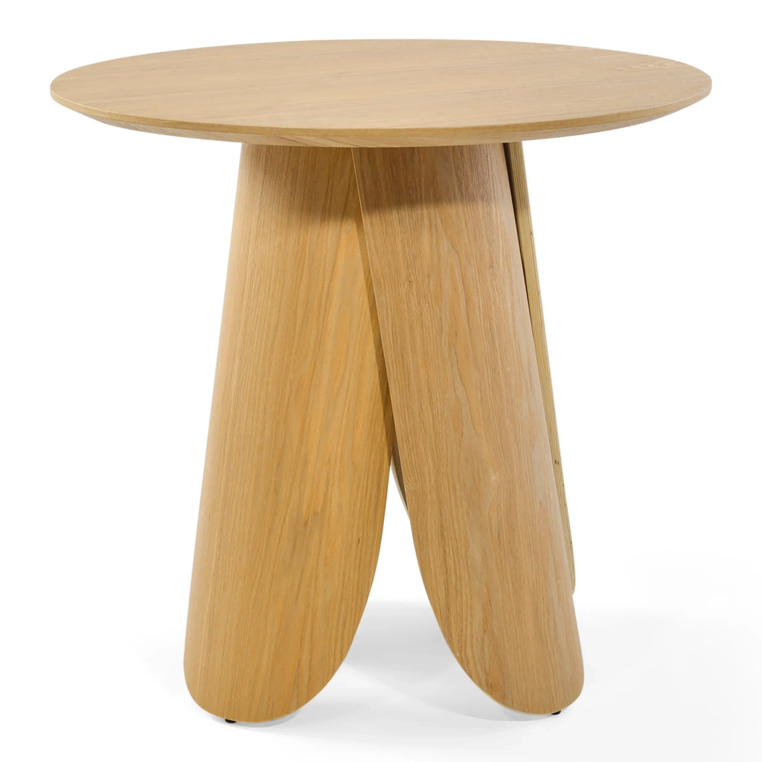 Scandinavische ronde eettafel van essenhout