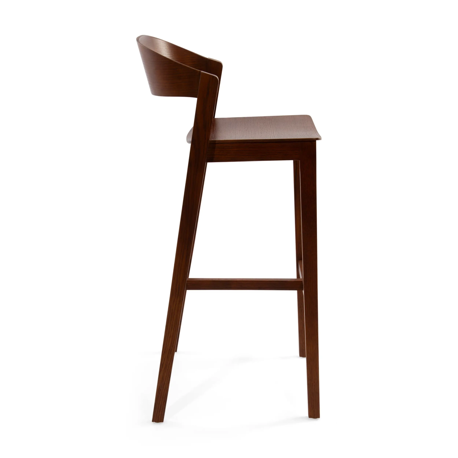 Soho Scandinavian Counter Stool 76 cm | Oak or Walnut Wood