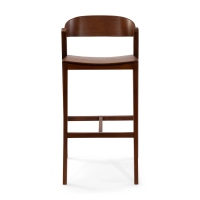 Soho Taburete de bar escandinavo de 76 cm | Madera de roble o nogal
