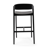 Soho Tabouret de bar scandinave 76 cm | Bois de chêne ou de noyer