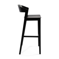 Soho Skandynawski stołek barowy 76 cm | Drewno dębowe lub orzechowe