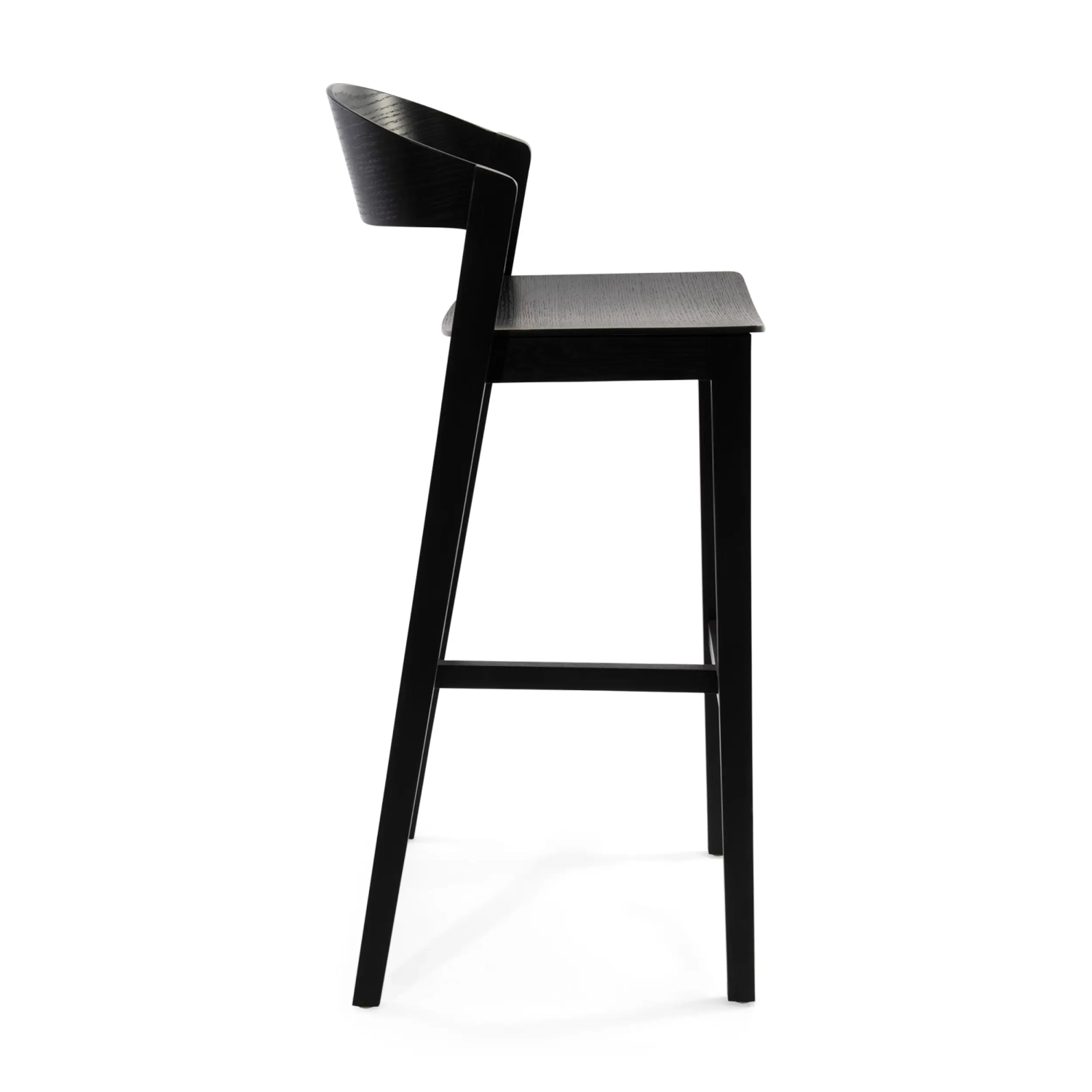 Soho Skandinavischer Barhocker 76 cm | Eiche oder Nussbaum