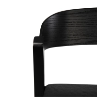 Soho Tabouret de bar scandinave 76 cm | Bois de chêne ou de noyer