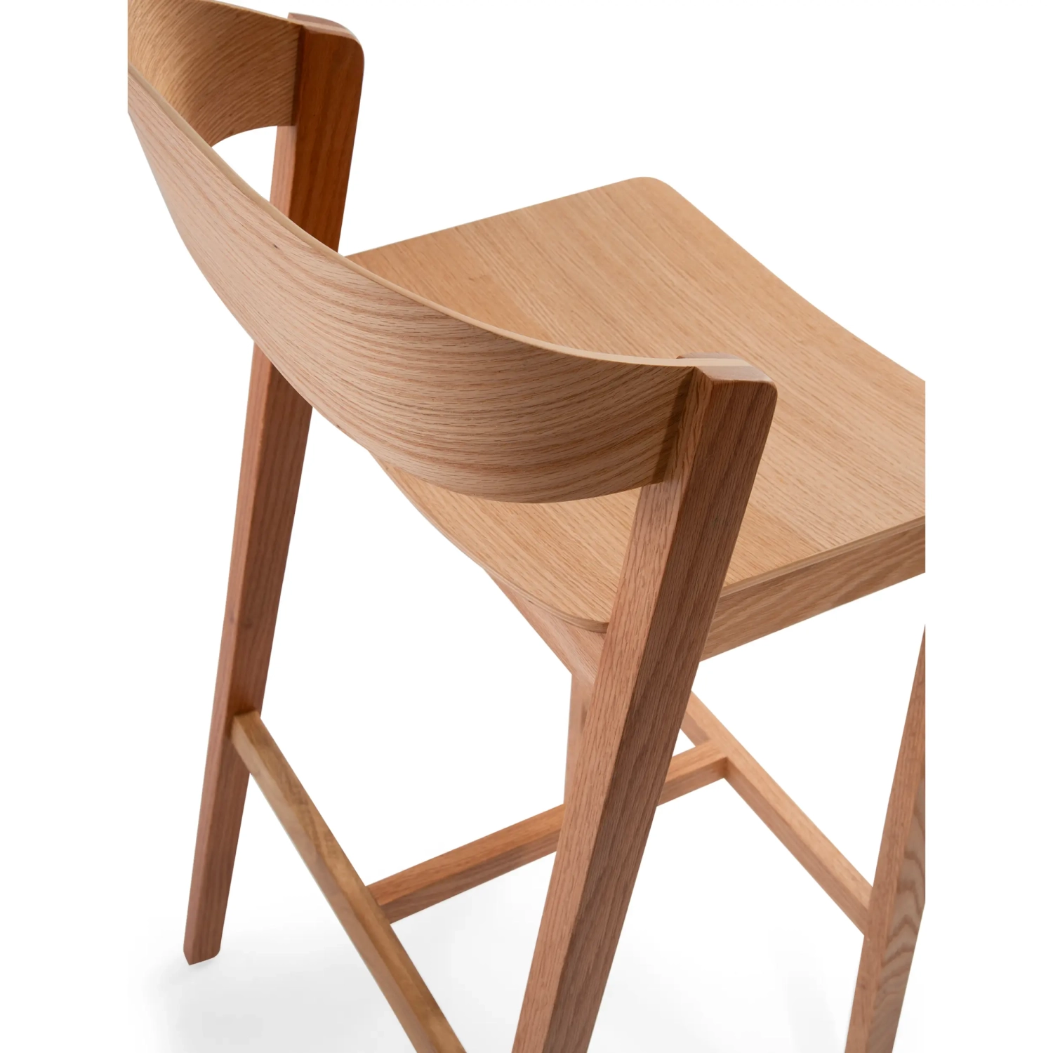 Soho Skandinavischer Barhocker 76 cm | Eiche oder Nussbaum