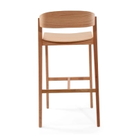 Soho Skandinaavinen baarituoli 76 cm | Tammi- tai pähkinäpuuta