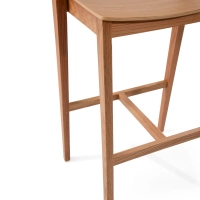 Soho Skandinavischer Barhocker 76 cm | Eiche oder Nussbaum