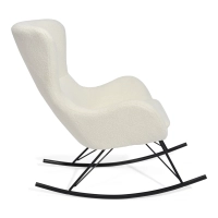 Poltrona a dondolo Nest Bouclé | Poltrona a dondolo di design moderno