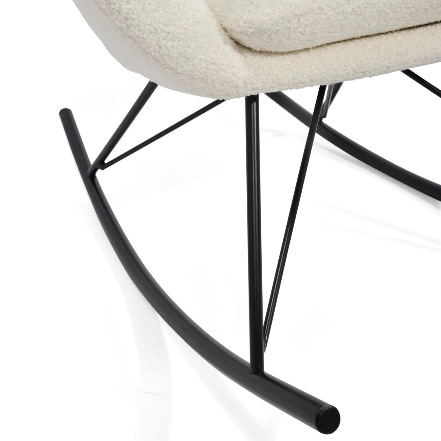 Nest Bouclé gungfåtölj | Modern designergungfåtölj