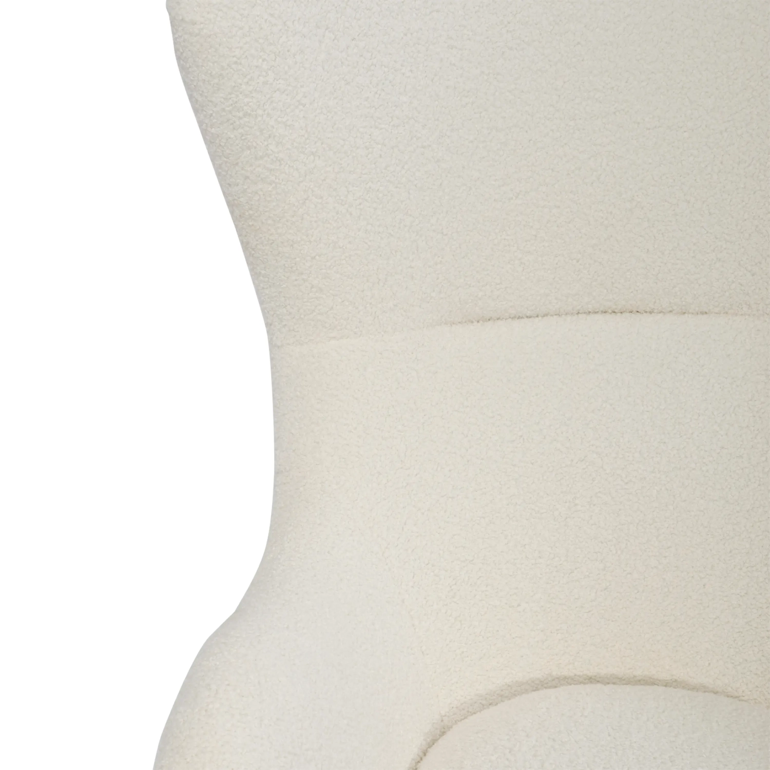 Cadeira de baloiço Nest Bouclé | Cadeira de baloiço de design moderno