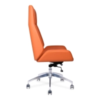 Nordic Silla de oficina con respaldo alto Colors | Cuero sintético y base cromada
