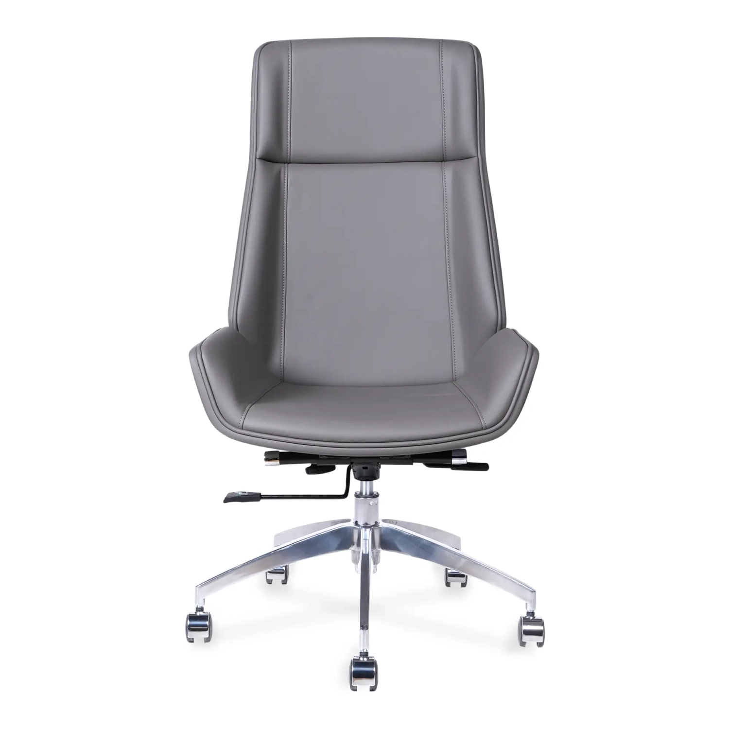 Nordic Silla de oficina con respaldo alto Colors | Cuero sintético y base cromada