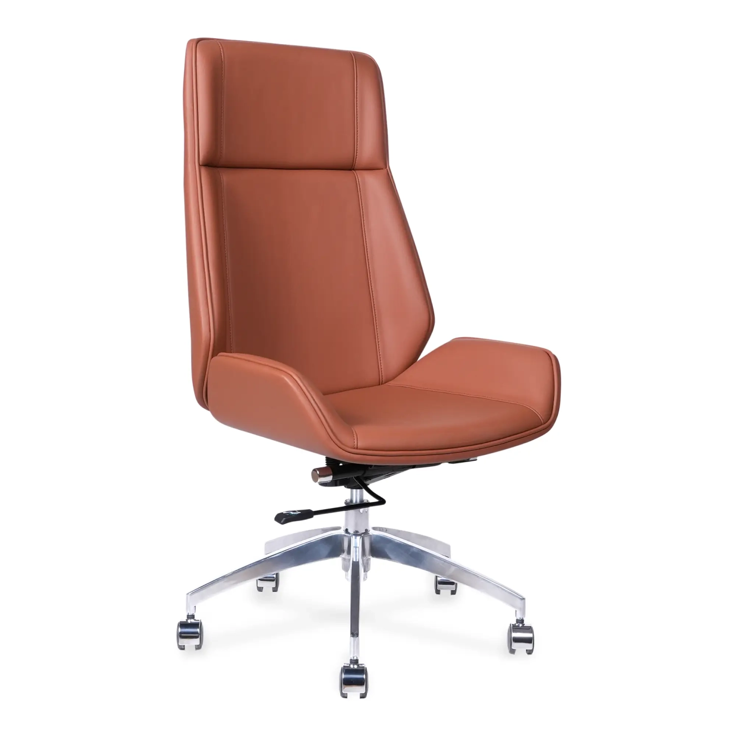 Nordic Fauteuil de bureau à dossier haut Colors | Simili cuir et piètement chromé